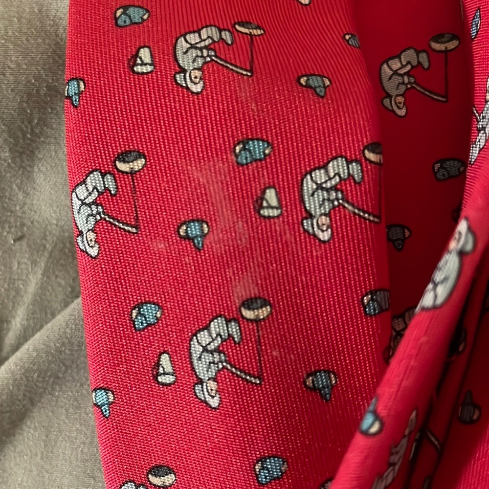 Hermes 100% silk tie